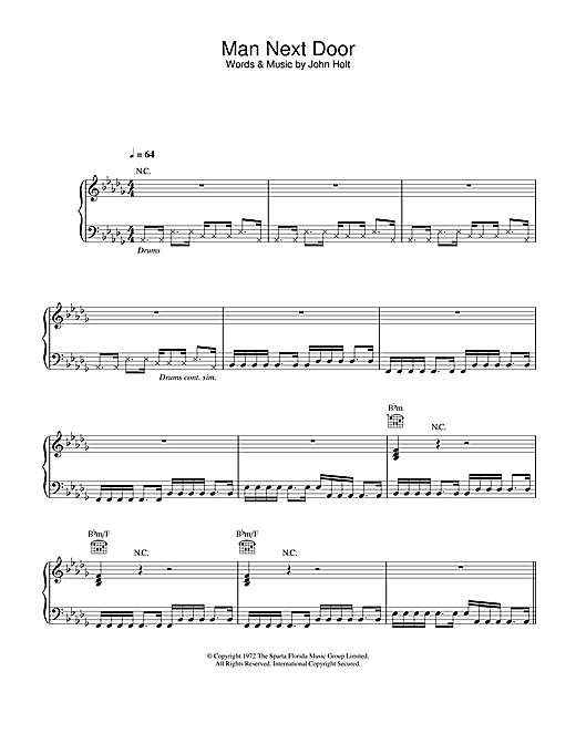 Learn to play Massive Attack Man Next Door sheet music for Piano, Vocal & Guitar in minutes. Massive Attack Man Next Door sheet music notes and chords