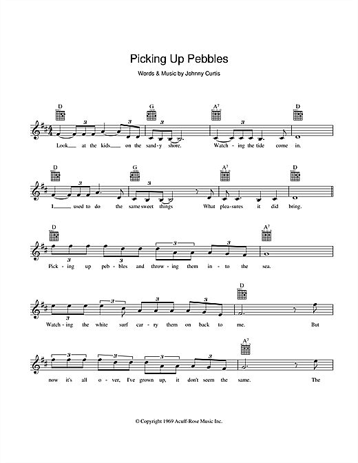 Learn to play Matt Flinders Picking Up Pebbles sheet music for Melody Line, Lyrics & Chords in minutes. Matt Flinders Picking Up Pebbles sheet music preview music notes and score for Melody Line, Lyrics & Chords including 2 page(s)