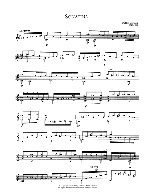 Learn to play Matteo Carcassi Sonatina sheet music for Guitar in minutes. Matteo Carcassi Sonatina sheet music preview music notes and score for Guitar including 2 page(s)