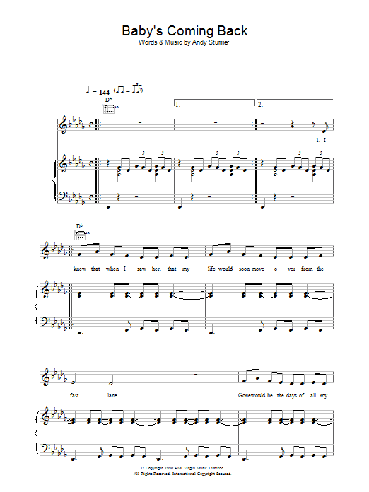 Learn to play McFly Baby's Coming Back sheet music for Piano, Vocal & Guitar in minutes. McFly Baby's Coming Back sheet music preview music notes and score for Piano, Vocal & Guitar including 8 page(s)
