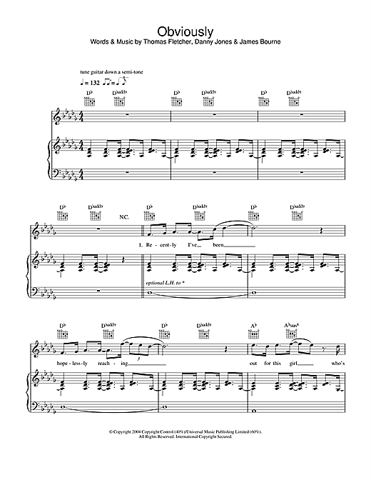 Learn to play McFly Obviously sheet music for Guitar Tab in minutes. McFly Obviously sheet music notes and chords