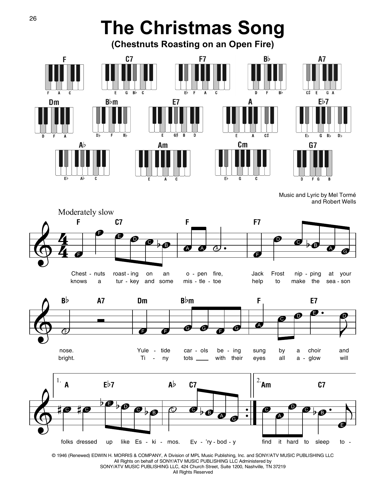Learn to play Mel Torme The Christmas Song (Chestnuts Roasting On An Open Fire) sheet music for Guitar Tab in minutes. Mel Torme The Christmas Song (Chestnuts Roasting On An Open Fire) sheet music preview music notes and score for Guitar Tab including 2 page(s)