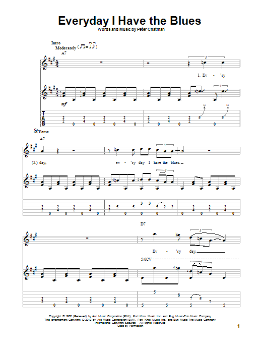 Learn to play Memphis Slim Everyday I Have The Blues sheet music for Guitar Tab in minutes. Memphis Slim Everyday I Have The Blues sheet music preview music notes and score for Guitar Tab including 4 page(s)