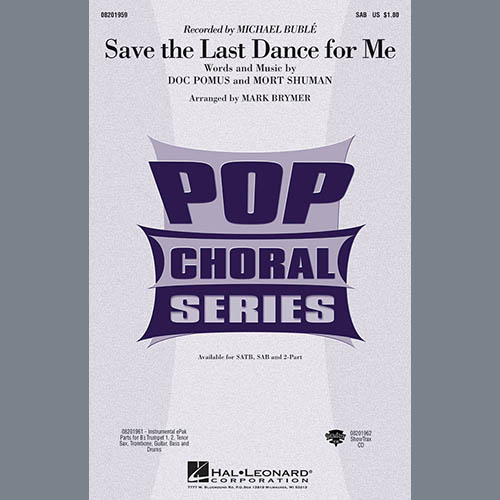 Michael Buble Save The Last Dance For Me (arr. Mark Brymer) profile picture