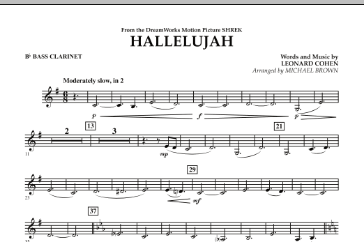 Learn to play Michael Brown Hallelujah - Bb Bass Clarinet sheet music for Concert Band in minutes. Michael Brown Hallelujah - Bb Bass Clarinet sheet music preview music notes and score for Concert Band including 1 page(s)