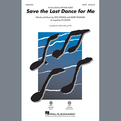 Michael Bublé Save the Last Dance for Me (arr. Ed Lojeski) - Percussion 1 pictures Michael Bublé Save the Last Dance for Me (arr. Ed Lojeski) - Percussion 1 profile picture