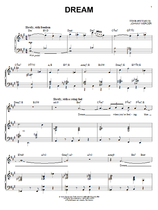 Learn to play Michael Buble Dream sheet music for Piano & Vocal in minutes. Michael Buble Dream sheet music preview music notes and score for Piano & Vocal including 5 page(s)