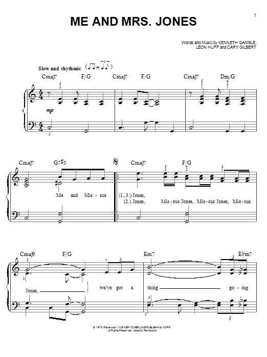 Learn to play Michael Buble Me And Mrs. Jones sheet music for Easy Piano in minutes. Michael Buble Me And Mrs. Jones sheet music preview music notes and score for Easy Piano including 5 page(s)