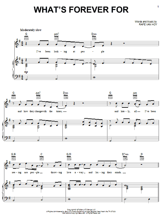 Learn to play Michael Martin Murphey What's Forever For sheet music for Lyrics & Piano Chords in minutes. Michael Martin Murphey What's Forever For sheet music preview music notes and score for Lyrics & Piano Chords including 2 page(s)