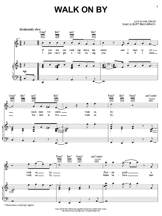 Learn to play Michael McDonald Walk On By sheet music for Piano, Vocal & Guitar (Right-Hand Melody) in minutes. Michael McDonald Walk On By sheet music preview music notes and score for Piano, Vocal & Guitar (Right-Hand Melody) including 5 page(s)