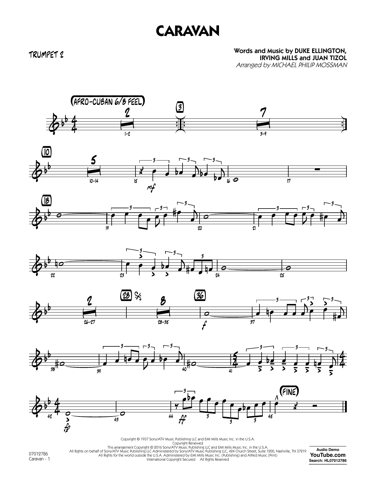 Michael Philip Mossman "Caravan Trumpet 2" Sheet Music Download