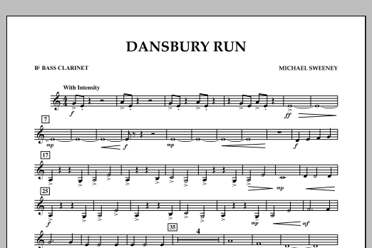 Learn to play Michael Sweeney Dansbury Run - Bb Bass Clarinet sheet music for Concert Band in minutes. Michael Sweeney Dansbury Run - Bb Bass Clarinet sheet music notes and chords