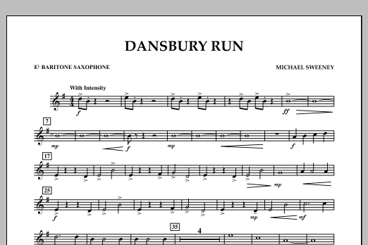 Learn to play Michael Sweeney Dansbury Run - Eb Baritone Saxophone sheet music for Concert Band in minutes. Michael Sweeney Dansbury Run - Eb Baritone Saxophone sheet music notes and chords