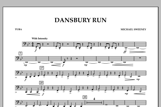 Learn to play Michael Sweeney Dansbury Run - Tuba sheet music for Concert Band in minutes. Michael Sweeney Dansbury Run - Tuba sheet music notes and chords