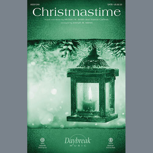 Download Michael W. Smith & Joanna Carlson Christmastime (arr. Joseph M. Martin) - Bb Clarinet 2 Sheet Music arranged for Choir Instrumental Pak - printable PDF music score including 3 page(s)