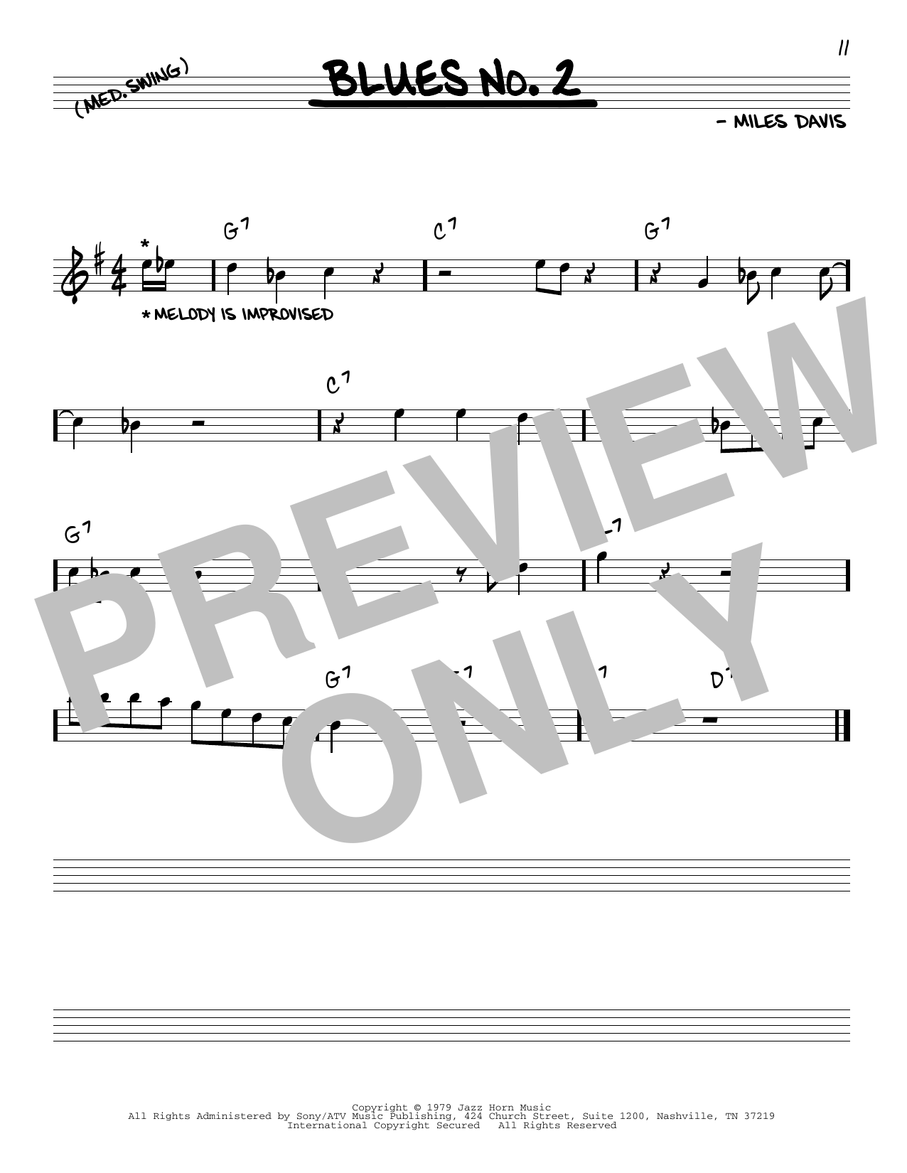 Learn to play Miles Davis Blues No. 2 sheet music for Real Book – Melody & Chords in minutes. Miles Davis Blues No. 2 sheet music preview music notes and score for Real Book – Melody & Chords including 1 page(s)