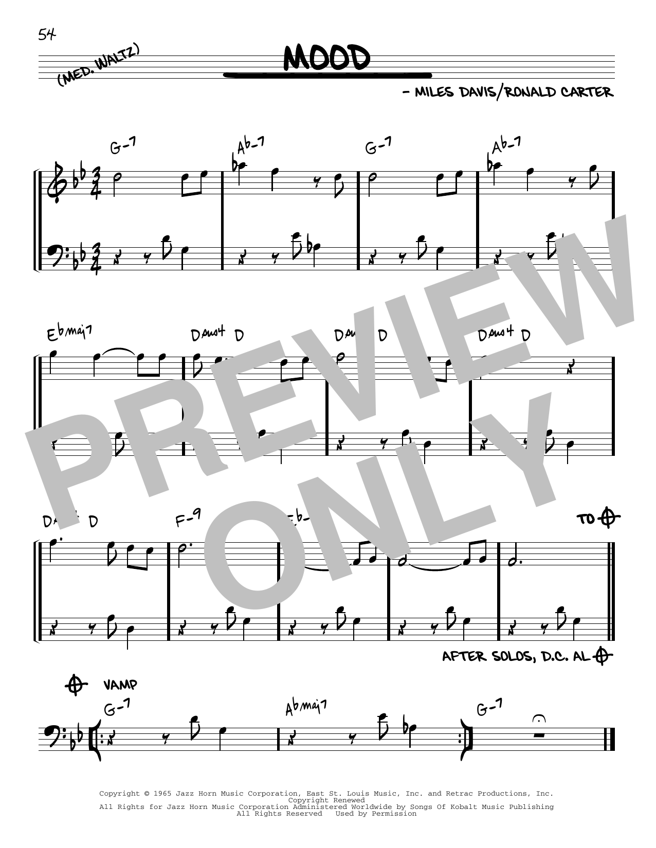 Learn to play Miles Davis Mood sheet music for Real Book – Melody & Chords in minutes. Miles Davis Mood sheet music preview music notes and score for Real Book – Melody & Chords including 1 page(s)