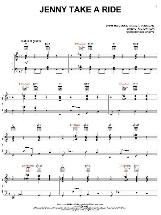 Learn to play Mitch Ryder & The Detroit Wheels Jenny Take A Ride sheet music for Piano, Vocal & Guitar (Right-Hand Melody) in minutes. Mitch Ryder & The Detroit Wheels Jenny Take A Ride sheet music preview music notes and score for Piano, Vocal & Guitar (Right-Hand Melody) including 9 page(s)
