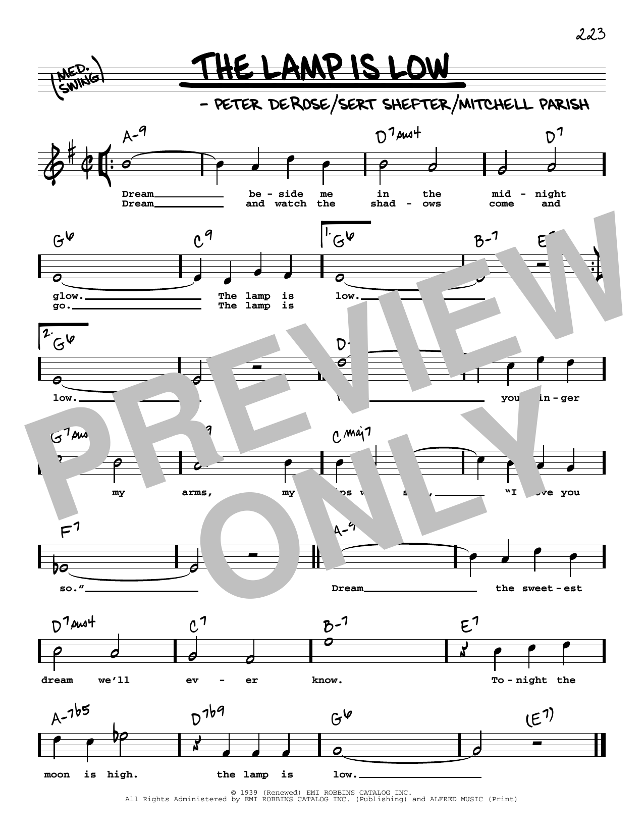 Learn to play Mitchell Parish The Lamp Is Low (High Voice) sheet music for Real Book – Melody, Lyrics & Chords in minutes. Mitchell Parish The Lamp Is Low (High Voice) sheet music preview music notes and score for Real Book – Melody, Lyrics & Chords including 1 page(s)