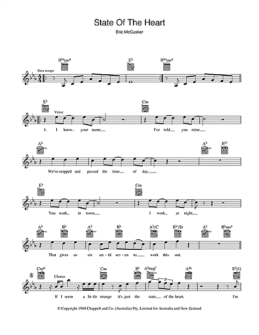 Learn to play Mondo Rock State Of The Heart sheet music for Melody Line, Lyrics & Chords in minutes. Mondo Rock State Of The Heart sheet music preview music notes and score for Melody Line, Lyrics & Chords including 2 page(s)