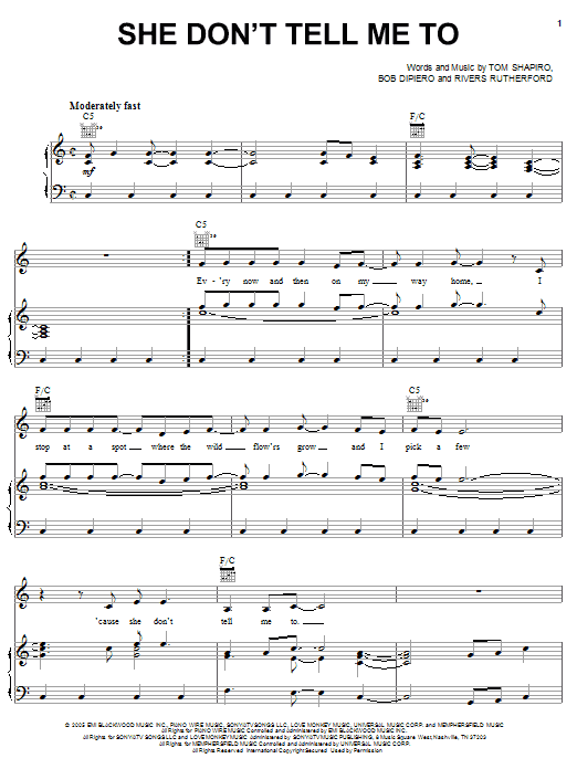 Learn to play Montgomery Gentry She Don't Tell Me To sheet music for Easy Guitar Tab in minutes. Montgomery Gentry She Don't Tell Me To sheet music preview music notes and score for Easy Guitar Tab including 4 page(s)