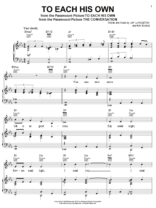 Learn to play Monty Alexander To Each His Own sheet music for Piano, Vocal & Guitar (Right-Hand Melody) in minutes. Monty Alexander To Each His Own sheet music notes and chords