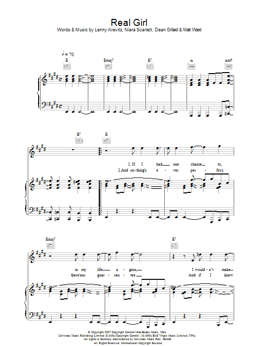 Learn to play Mutya Buena Real Girl sheet music for Piano, Vocal & Guitar in minutes. Mutya Buena Real Girl sheet music preview music notes and score for Piano, Vocal & Guitar including 9 page(s)