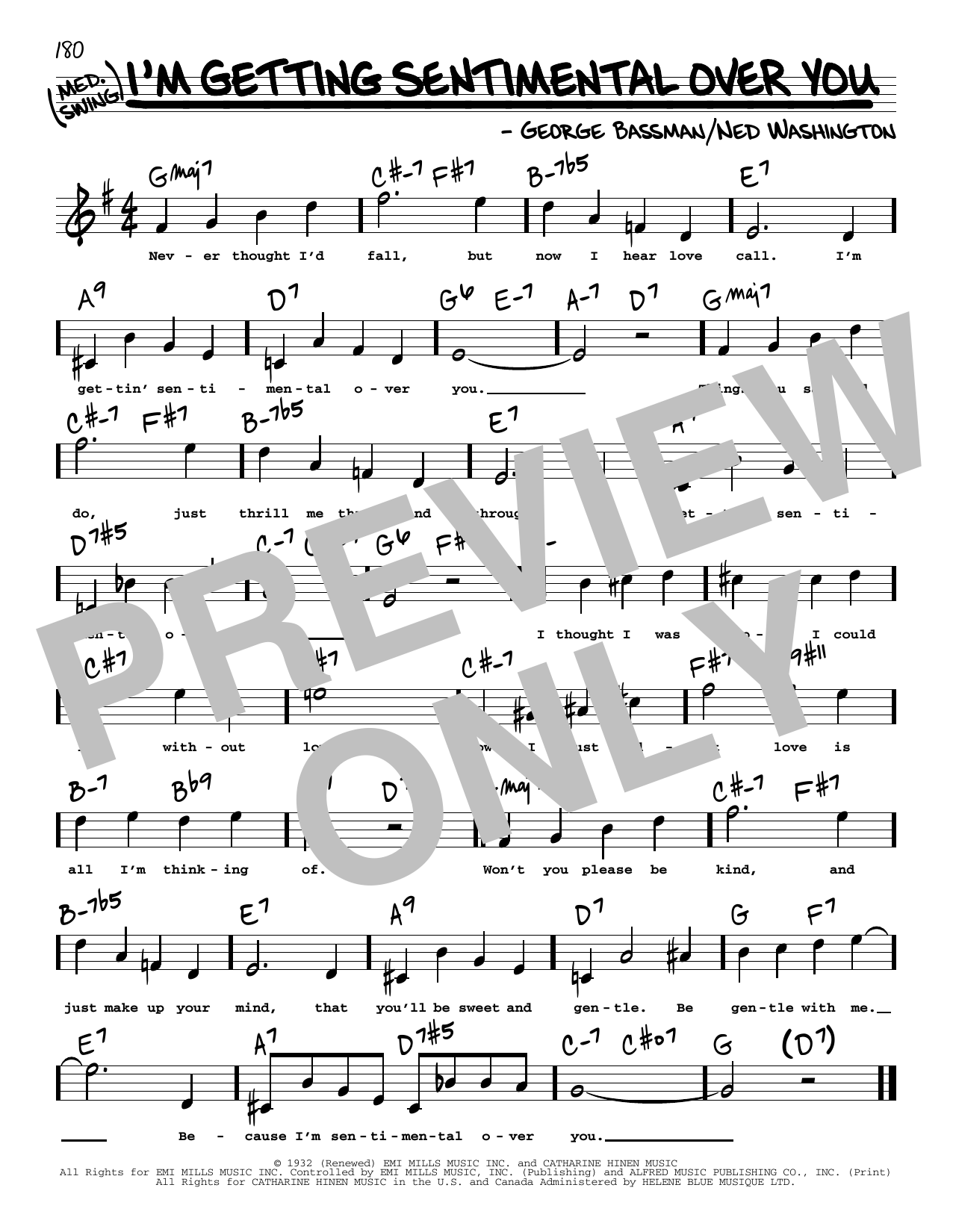 Learn to play Ned Washington I'm Getting Sentimental Over You (High Voice) sheet music for Real Book – Melody, Lyrics & Chords in minutes. Ned Washington I'm Getting Sentimental Over You (High Voice) sheet music preview music notes and score for Real Book – Melody, Lyrics & Chords including 1 page(s)