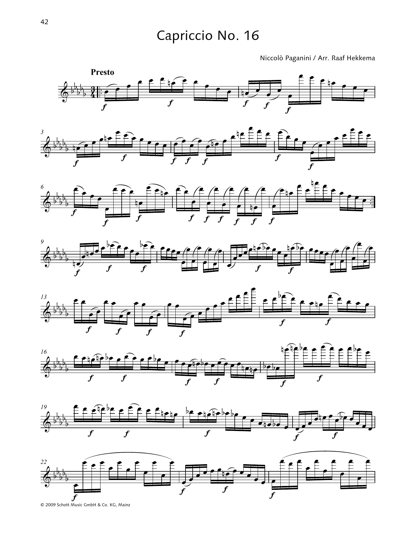 Learn to play Niccolo Paganini Capriccio No. 16 sheet music for Woodwind Solo in minutes. Niccolo Paganini Capriccio No. 16 sheet music preview music notes and score for Woodwind Solo including 2 page(s)
