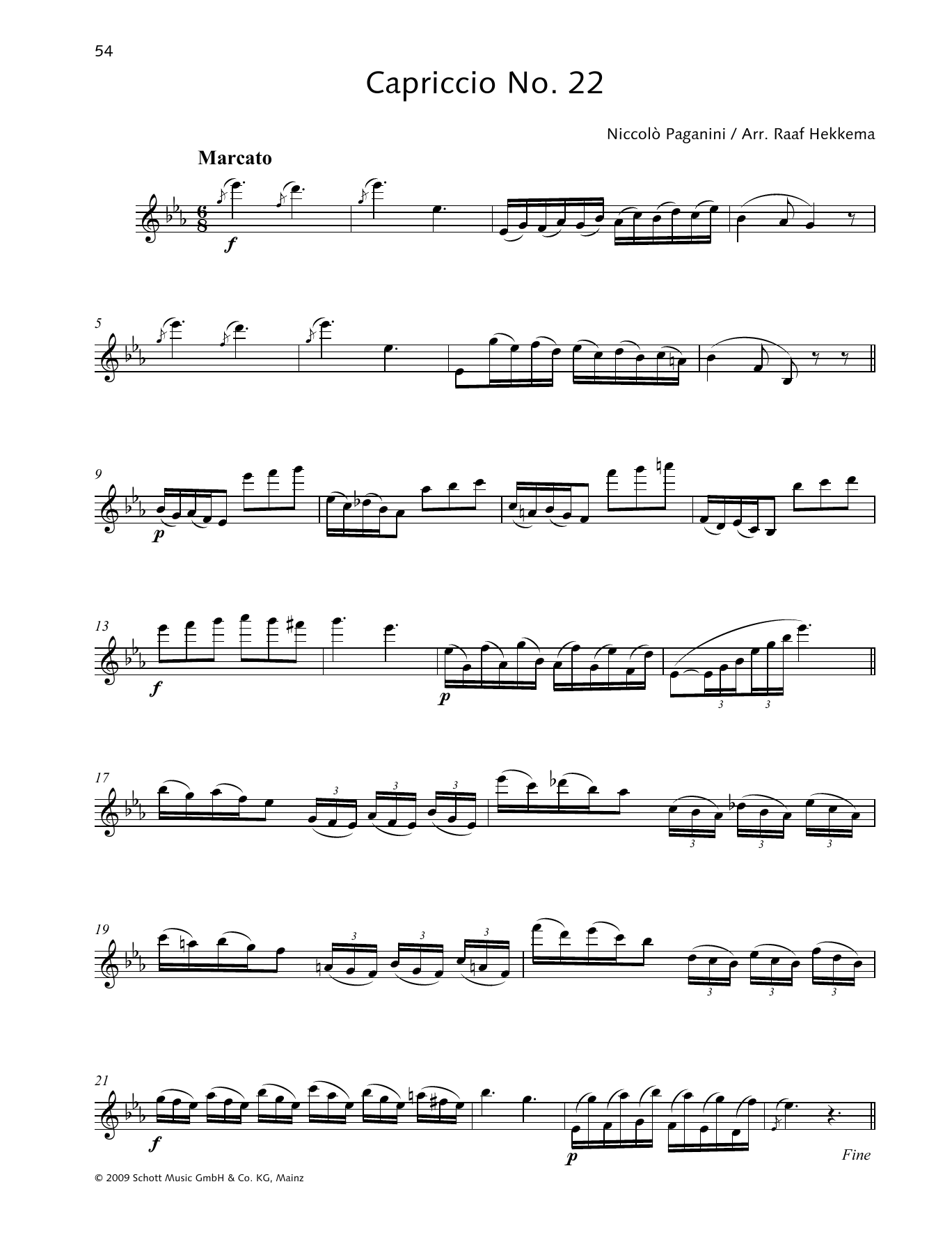 Learn to play Niccolo Paganini Capriccio No. 22 sheet music for Woodwind Solo in minutes. Niccolo Paganini Capriccio No. 22 sheet music preview music notes and score for Woodwind Solo including 2 page(s)
