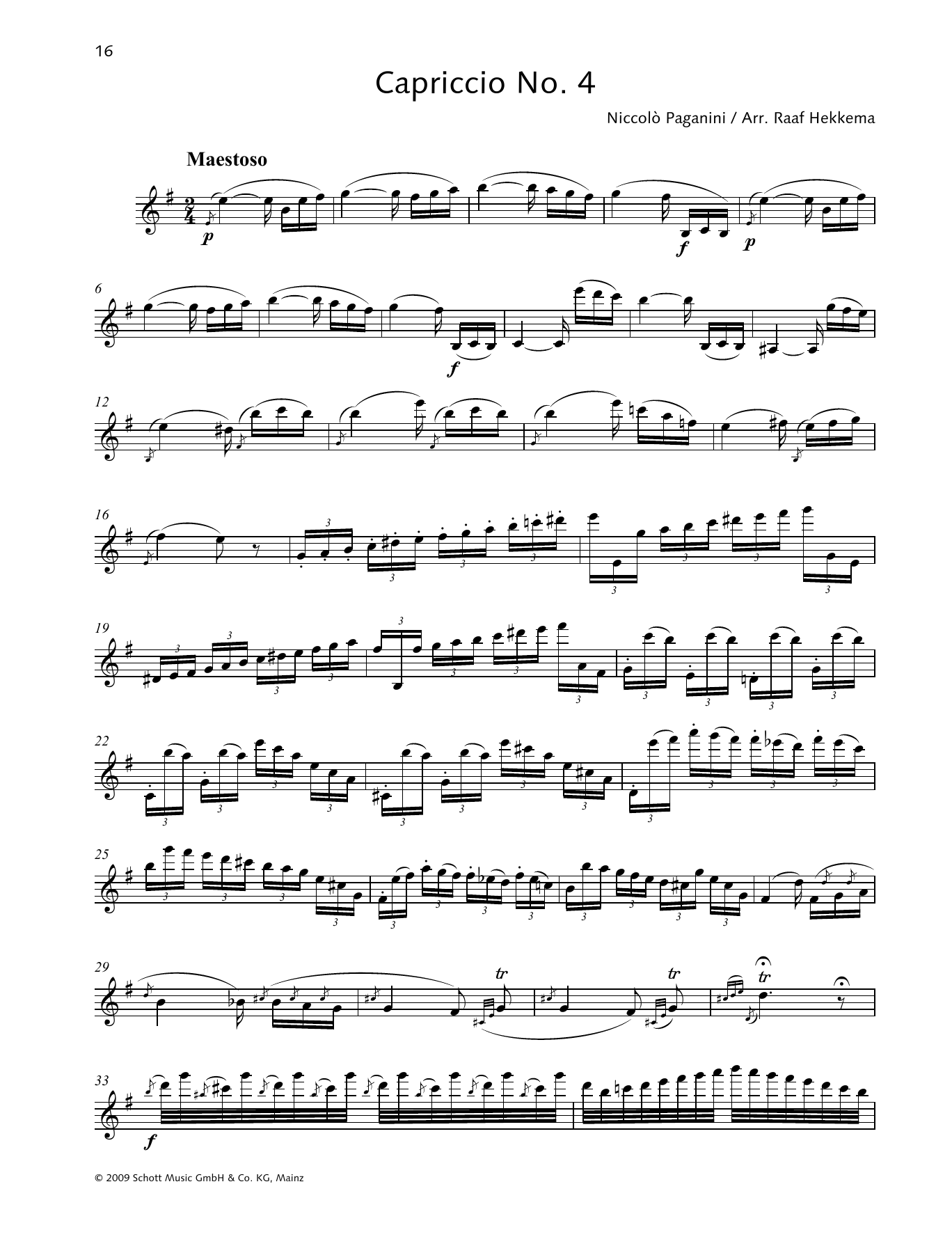 Learn to play Niccolo Paganini Capriccio No. 4 sheet music for Woodwind Solo in minutes. Niccolo Paganini Capriccio No. 4 sheet music preview music notes and score for Woodwind Solo including 4 page(s)
