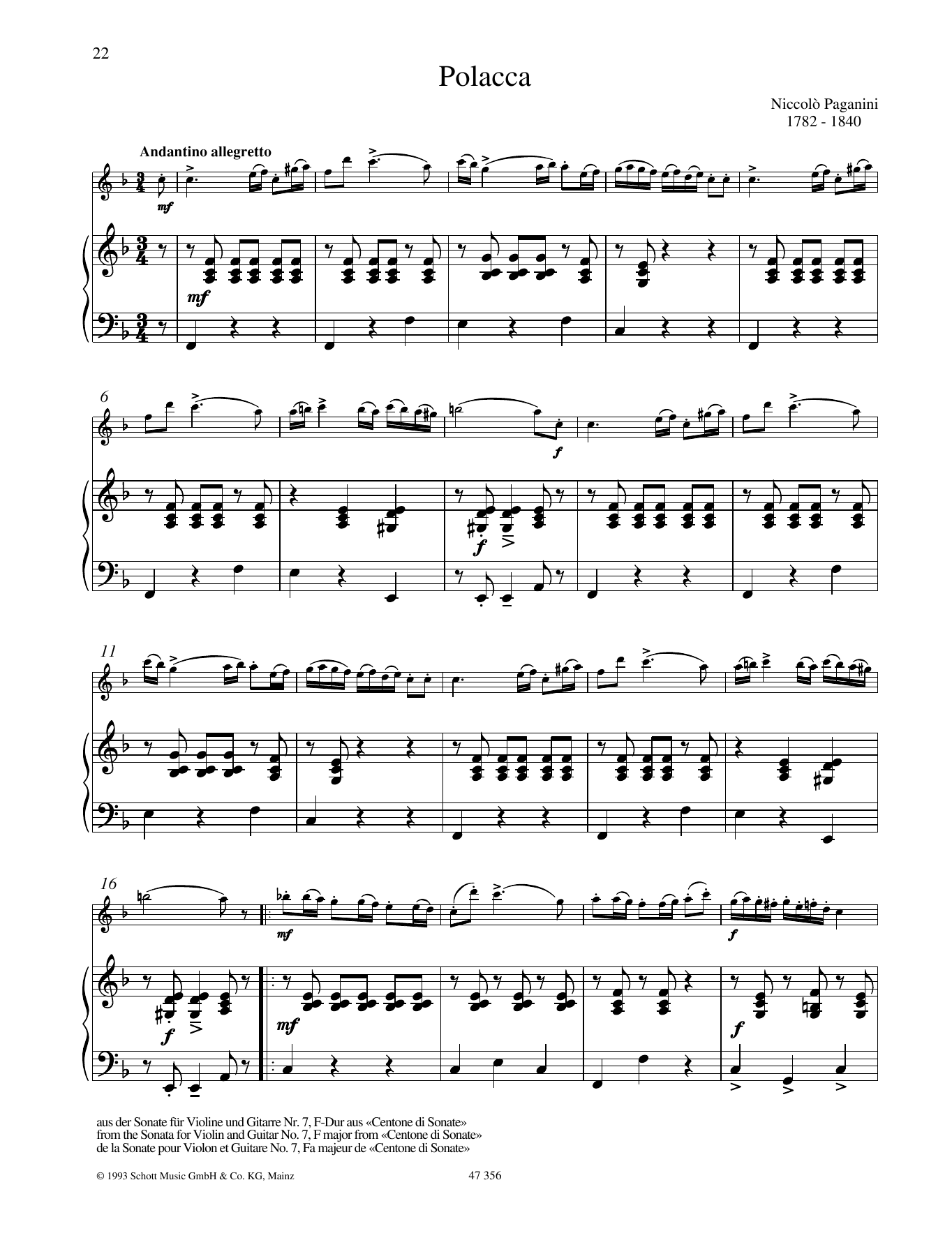 Learn to play Niccolo Paganini Polacca sheet music for Woodwind Solo in minutes. Niccolo Paganini Polacca sheet music preview music notes and score for Woodwind Solo including 19 page(s)