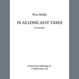 Download or print Nico Muhly In As Long As It Takes Sheet Music Printable PDF 20-page score for Classical / arranged Percussion Ensemble SKU: 510321