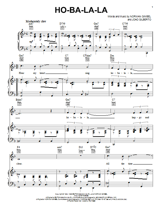 Learn to play Norman Gimbel Ho-Ba-La-La sheet music for Guitar Tab in minutes. Norman Gimbel Ho-Ba-La-La sheet music preview music notes and score for Guitar Tab including 2 page(s)
