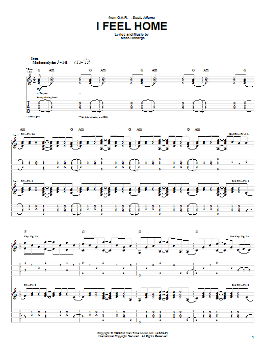 Learn to play O.A.R. I Feel Home sheet music for Guitar Tab in minutes. O.A.R. I Feel Home sheet music preview music notes and score for Guitar Tab including 7 page(s)