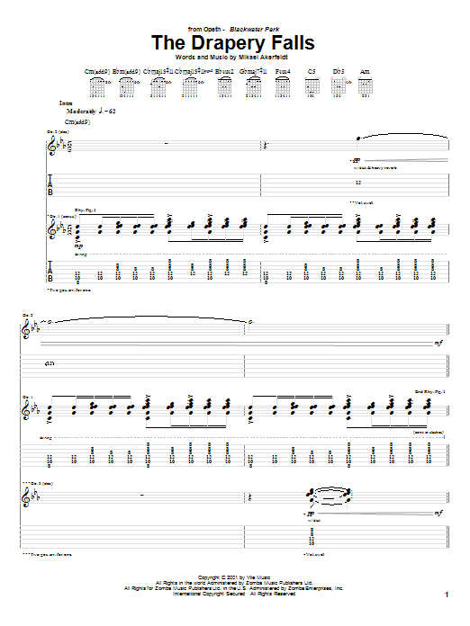 Learn to play Opeth The Drapery Falls sheet music for Guitar Tab in minutes. Opeth The Drapery Falls sheet music preview music notes and score for Guitar Tab including 18 page(s)