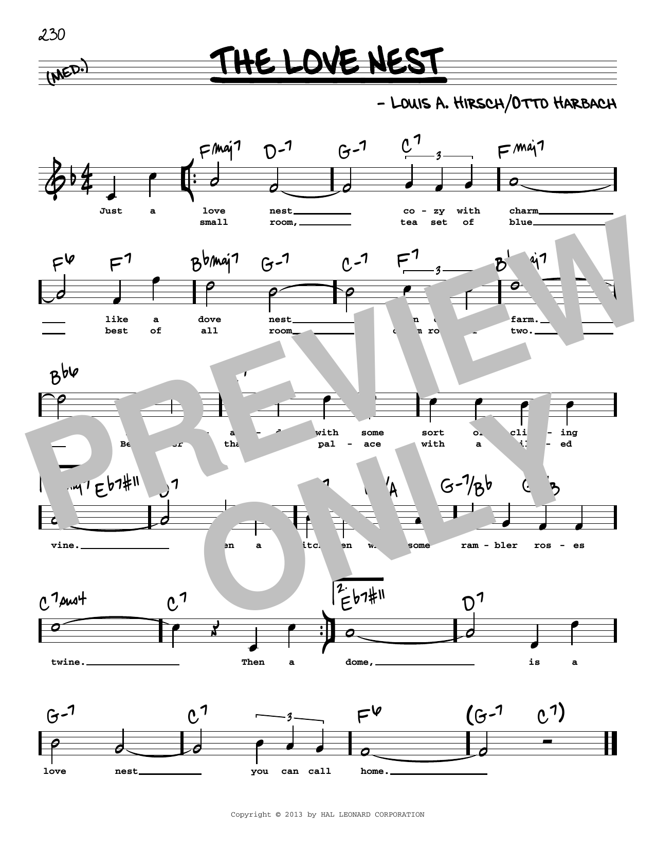 Learn to play Otto Harbach The Love Nest (High Voice) sheet music for Real Book – Melody, Lyrics & Chords in minutes. Otto Harbach The Love Nest (High Voice) sheet music preview music notes and score for Real Book – Melody, Lyrics & Chords including 1 page(s)