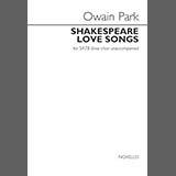 Download or print Owain Park Shakespeare Love Songs Sheet Music Printable PDF 24-page score for Classical / arranged SATB Choir SKU: 1790408
