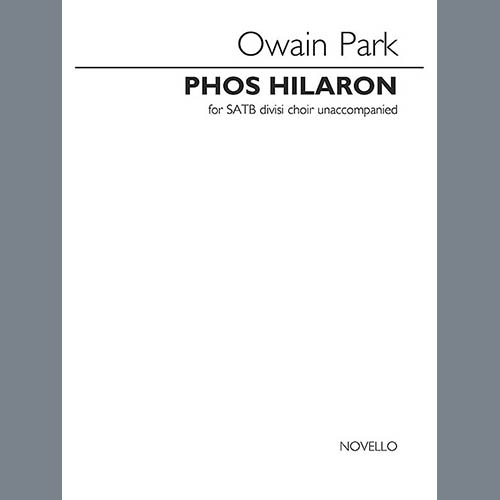 Owain Park The Song Of The Light (from Phos Hilaron) profile picture