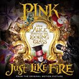 Download or print Pink Just Like Fire Sheet Music Printable PDF 5-page score for Pop / arranged Piano (Big Notes) SKU: 174524