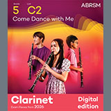 Download or print Pam Wedgwood Come Dance with Me (Grade 5, list C2, from the ABRSM Clarinet Syllabus from 2026) Sheet Music Printable PDF 5-page score for Classical / arranged Clarinet Solo SKU: 1765128