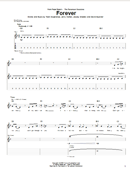 Learn to play Papa Roach Forever sheet music for Piano, Vocal & Guitar (Right-Hand Melody) in minutes. Papa Roach Forever sheet music preview music notes and score for Piano, Vocal & Guitar (Right-Hand Melody) including 6 page(s)