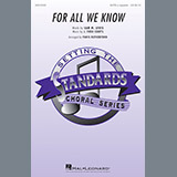 Download or print Paris Rutherford For All We Know Sheet Music Printable PDF 9-page score for Concert / arranged SATB SKU: 186686