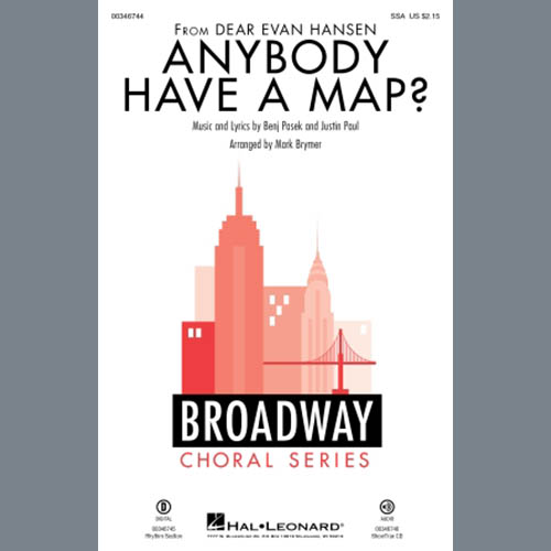Pasek & Paul Anybody Have A Map? (from Dear Evan Hansen) (arr. Mark Brymer) profile picture