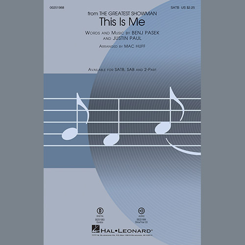 Pasek & Paul This Is Me (from The Greatest Showman) (arr. Mac Huff) profile picture