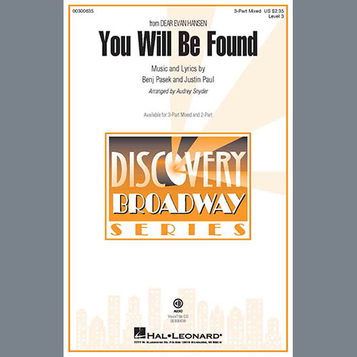 Pasek & Paul You Will Be Found (from Dear Evan Hansen) (arr. Audrey Snyder) profile picture
