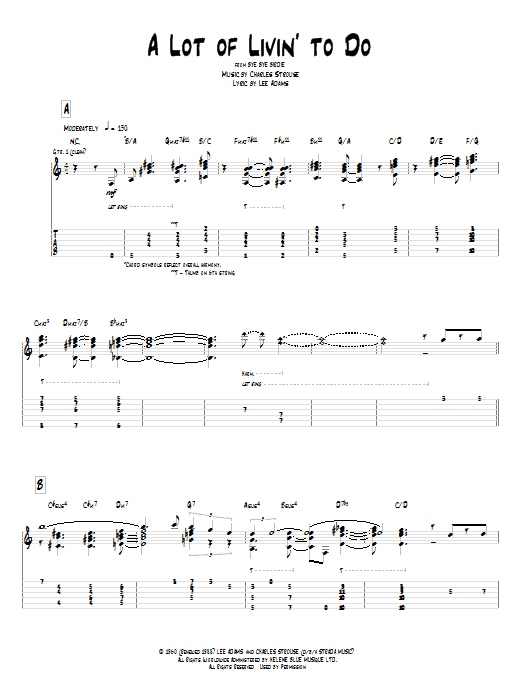 Learn to play Pat Metheny A Lot Of Livin' To Do sheet music for Guitar Tab in minutes. Pat Metheny A Lot Of Livin' To Do sheet music preview music notes and score for Guitar Tab including 11 page(s)