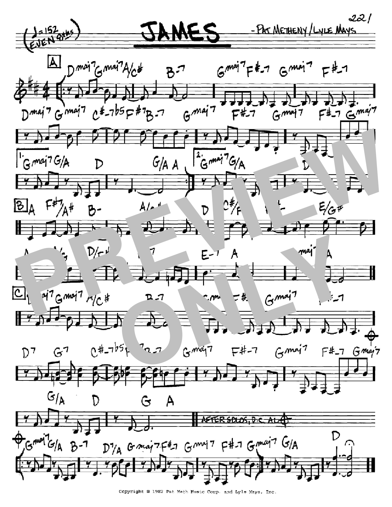 Learn to play Pat Metheny James sheet music for Guitar Tab in minutes. Pat Metheny James sheet music preview music notes and score for Guitar Tab including 13 page(s)
