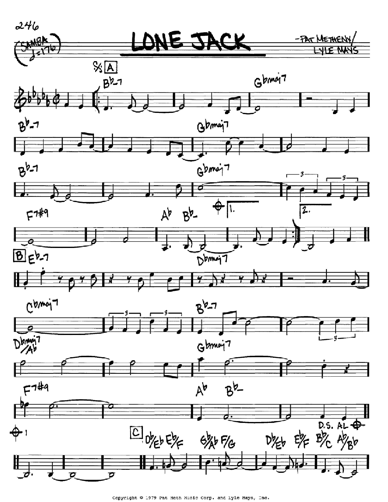 Learn to play Pat Metheny Lone Jack sheet music for Guitar Tab in minutes. Pat Metheny Lone Jack sheet music preview music notes and score for Guitar Tab including 16 page(s)