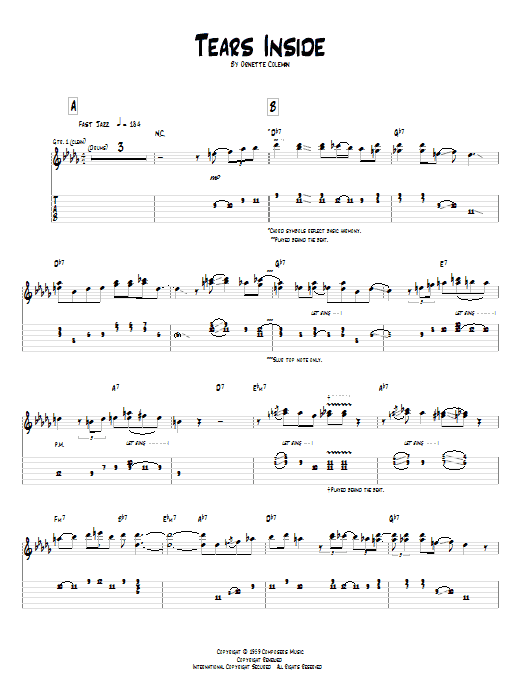Learn to play Pat Metheny Tears Inside sheet music for Guitar Tab in minutes. Pat Metheny Tears Inside sheet music preview music notes and score for Guitar Tab including 9 page(s)
